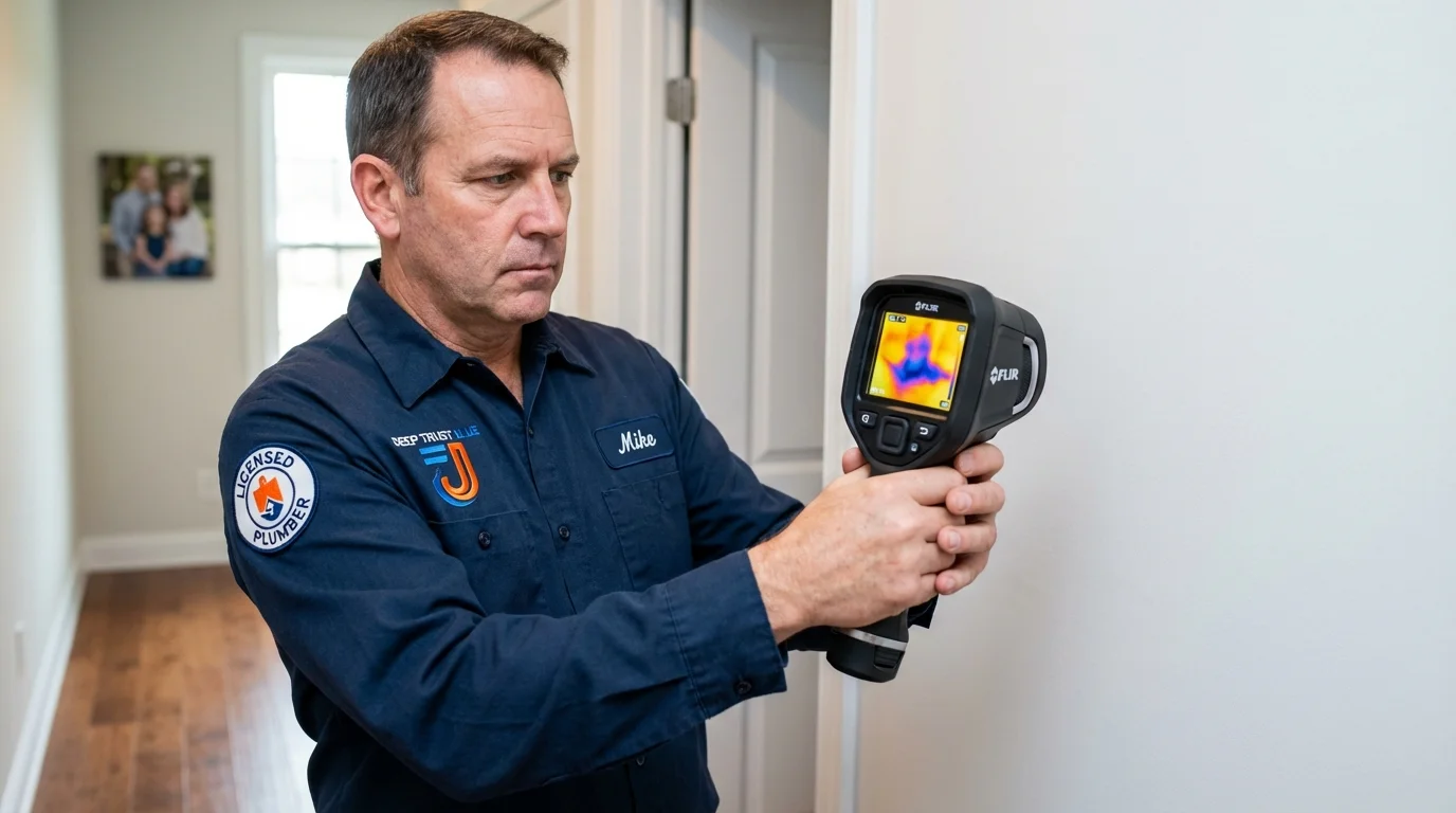 Thermal imaging leak detection by Johns Plumbing LLC in Caney